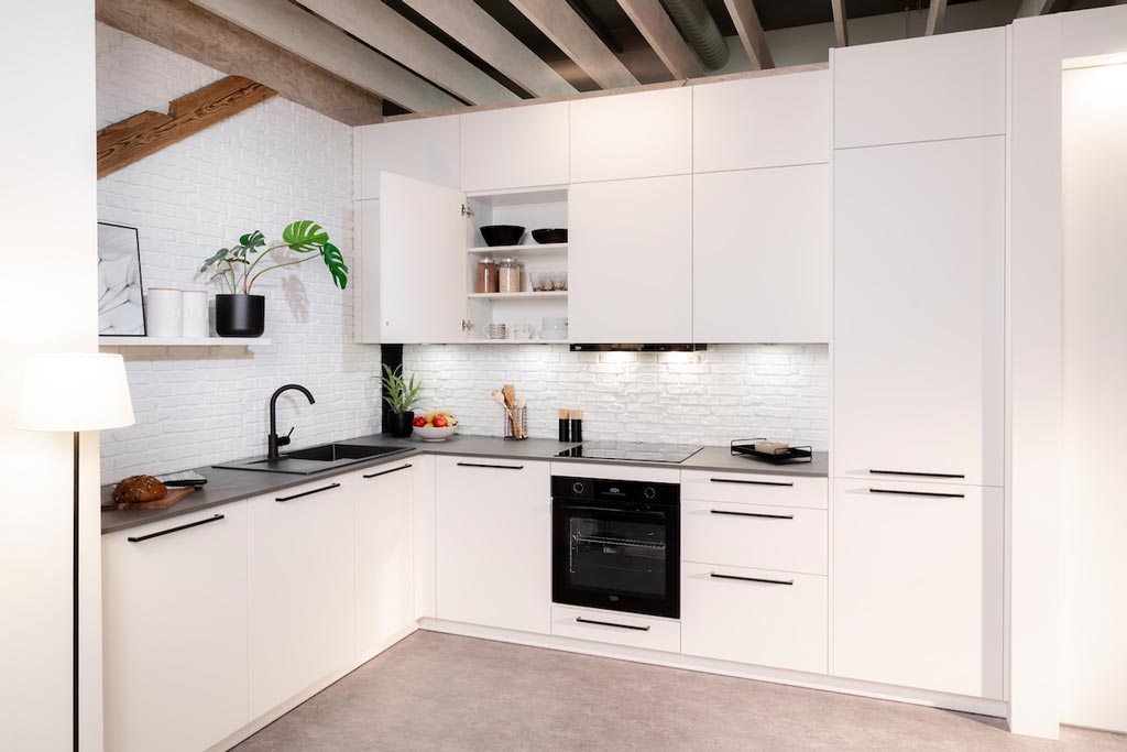 DAN Küche Cozy Chic als L-Küche im Küchenstudio Lechbruck im Allgäu