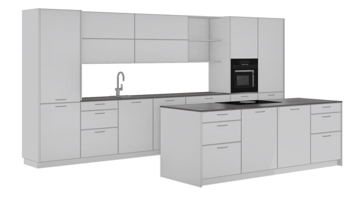 DAN Küche mit Kücheninsel im Küchenstudio Lechbruck im Allgäu