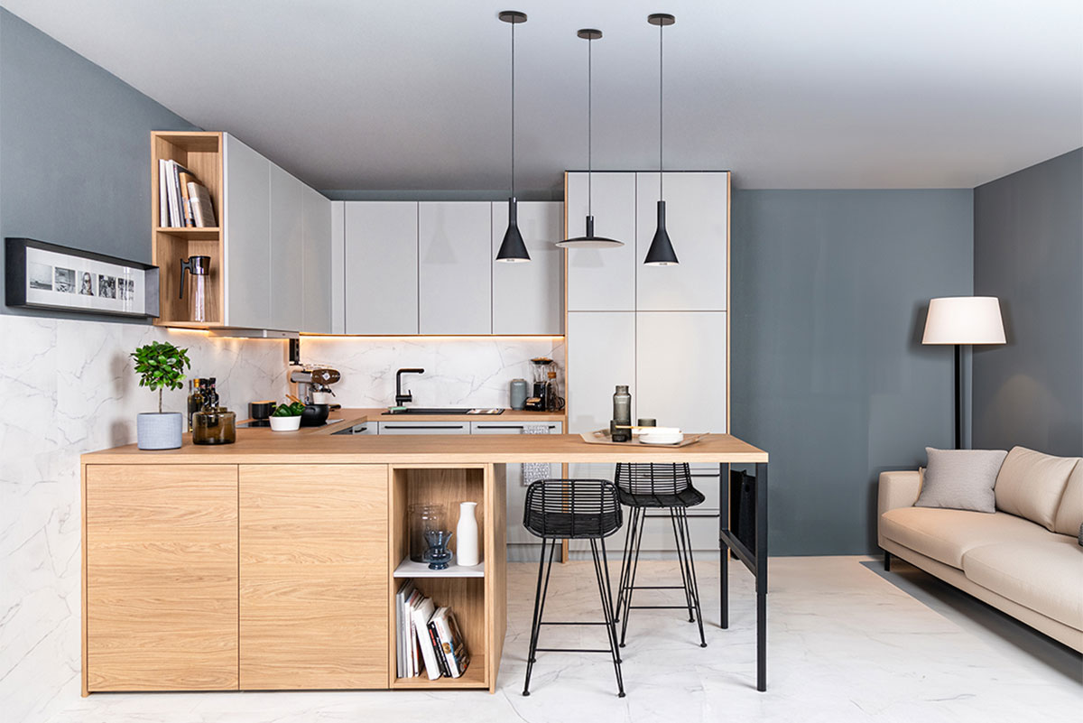 DAN Küche Amica für Kochen, Wohnen und Arbeiten im Küchenstudio Lechbruck im Allgäu