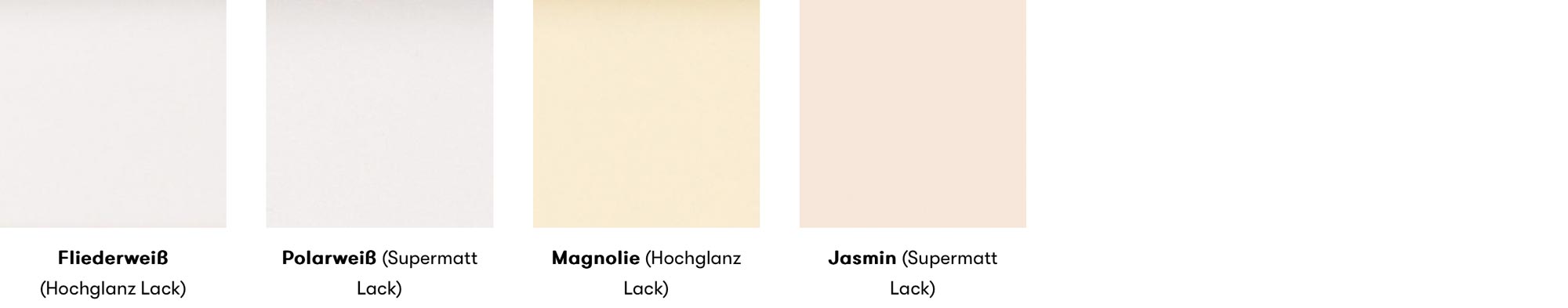 Frontfarben der DAN Küche Sevilla im Küchenstudio Lechbruck im Allgäu